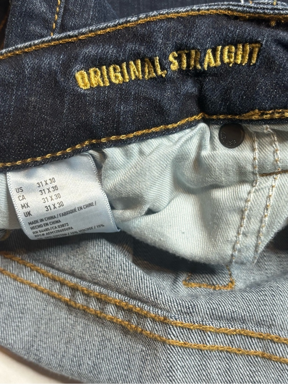 American Eagle Original Straight Jean 31x30 - Picture 4 of 5